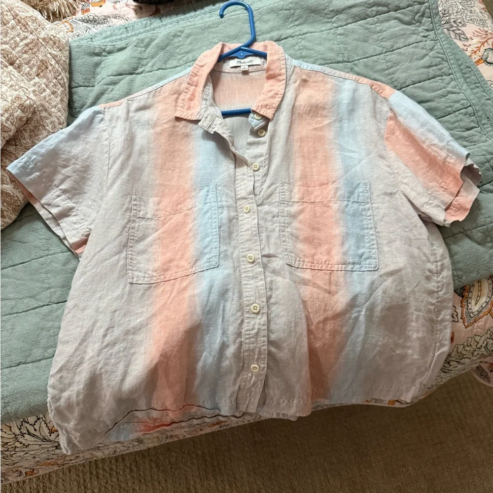 Madewell Beachside Linen Top - Picture 3 of 5